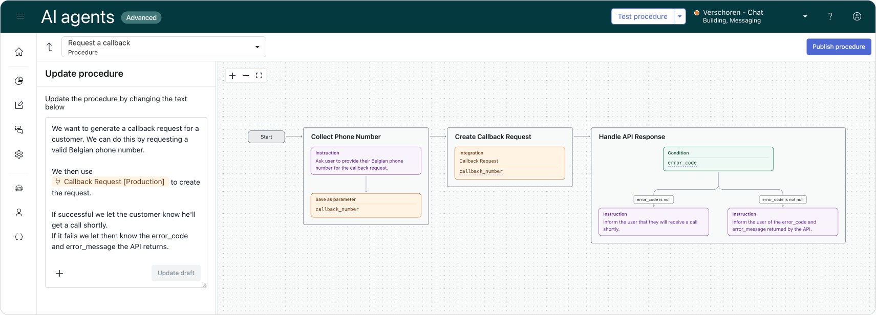 Creating callback requests via Zendesk AI Agents