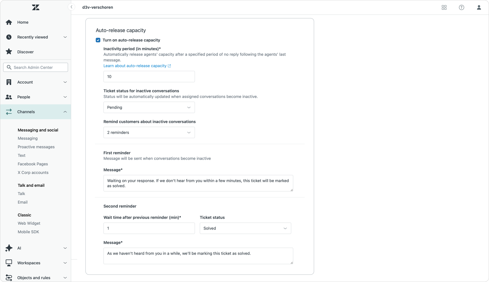 Managing Queues, Wait Time and Sending Reminders in Zendesk Messaging