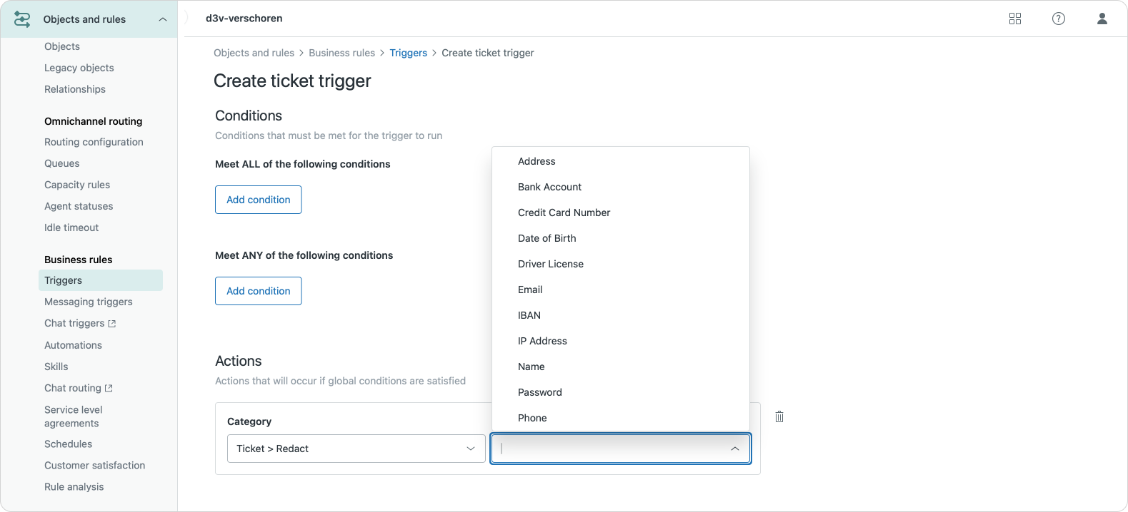 Automated ticket redaction via triggers in Zendesk