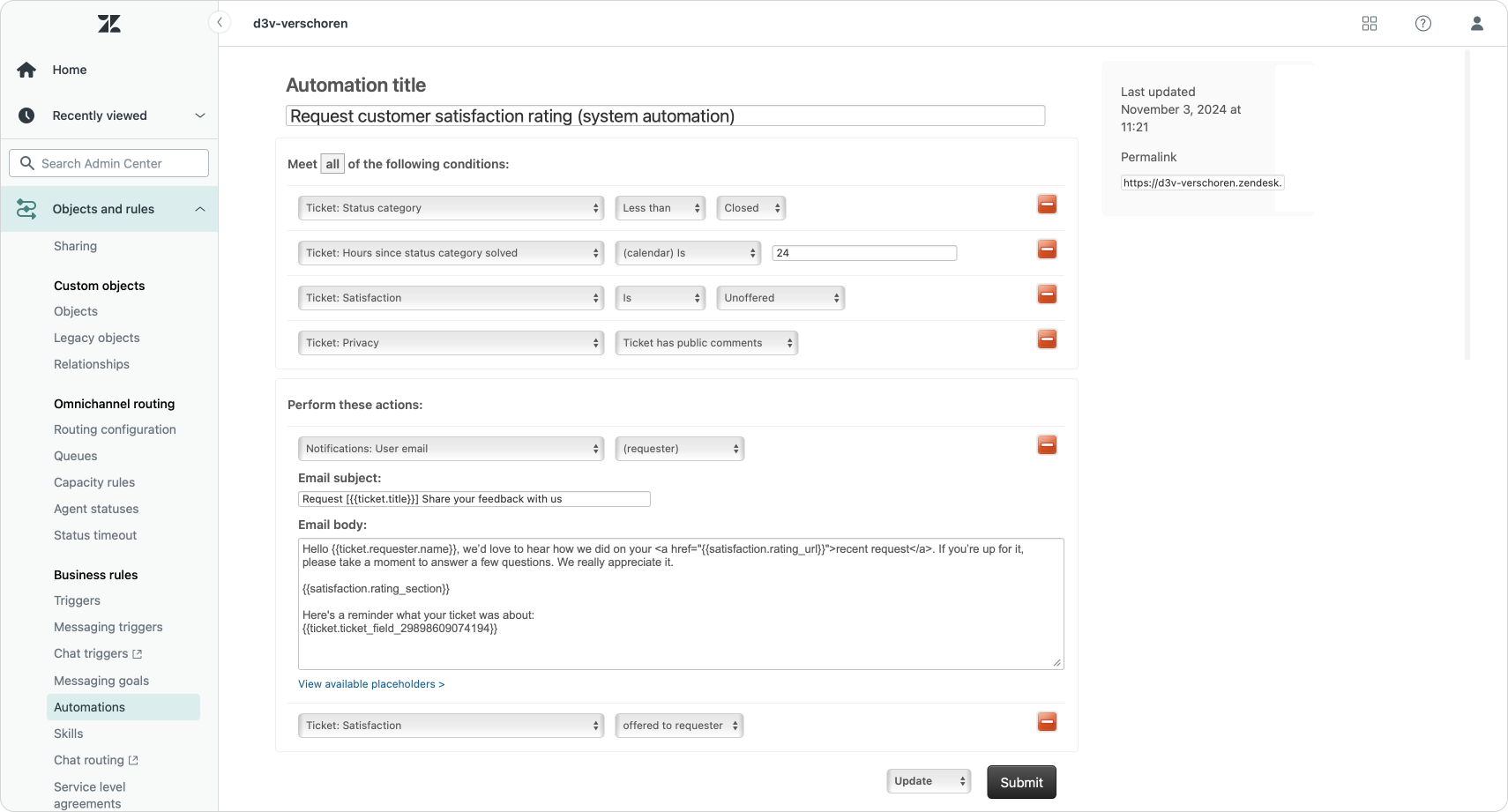 Updates to Agent Copilot summaries in Zendesk