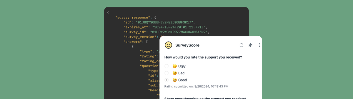 Customizable CSAT API