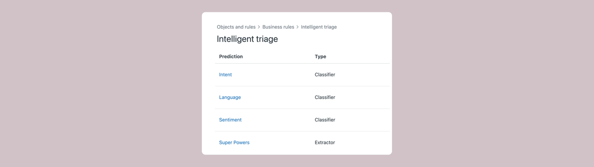 Zendesk Entity Detection for Intelligent Triage (EAP)