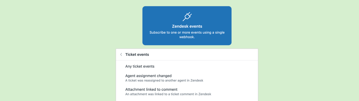 A few quality of life updates for webhooks in Zendesk
