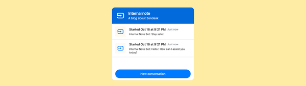 Multiple Conversations in the Zendesk Messaging Widget