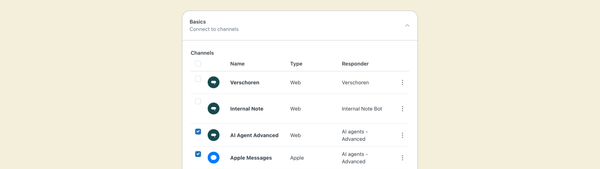 Connecting AI Agents Essentials and Advanced to channels